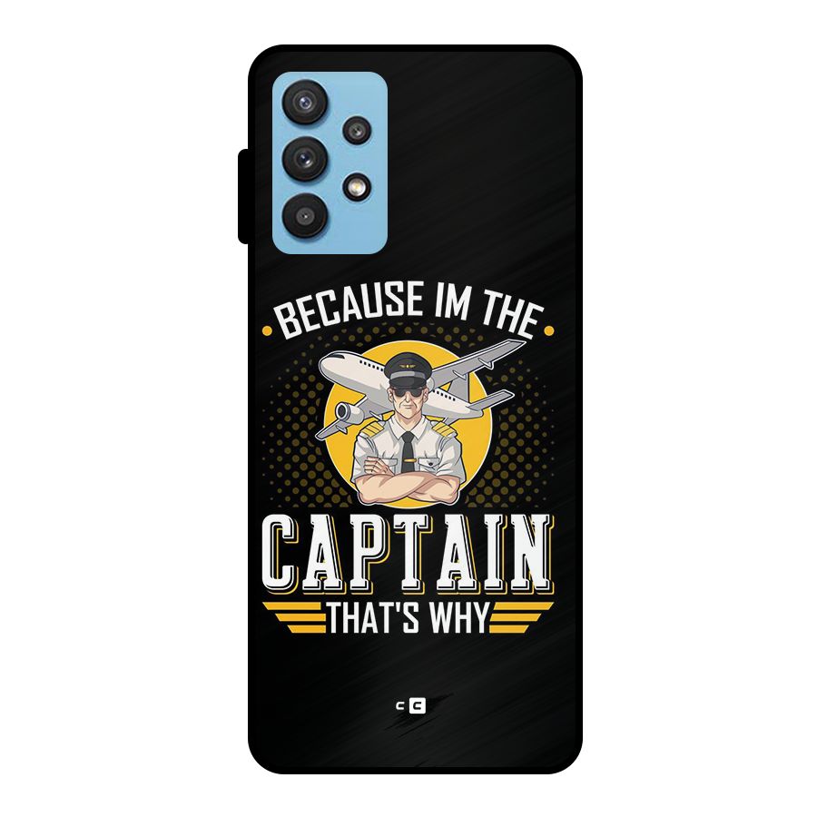 I M Captain Metal Back Case for Galaxy M32 5G