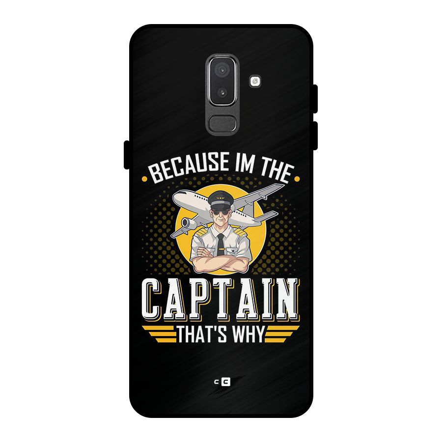 I M Captain Metal Back Case for Galaxy On8 (2018)