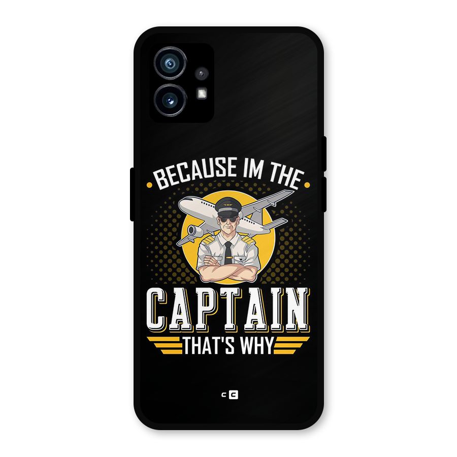 I M Captain Metal Back Case for Nothing Phone 1