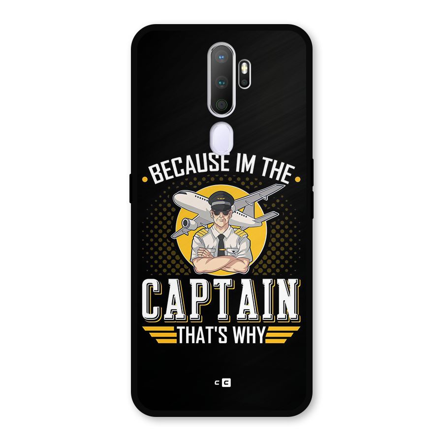 I M Captain Metal Back Case for Oppo A5 (2020)
