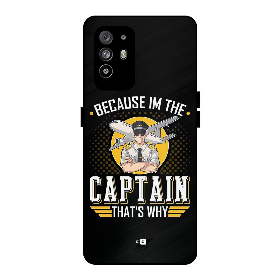 I M Captain Metal Back Case for Oppo F19 Pro Plus 5G