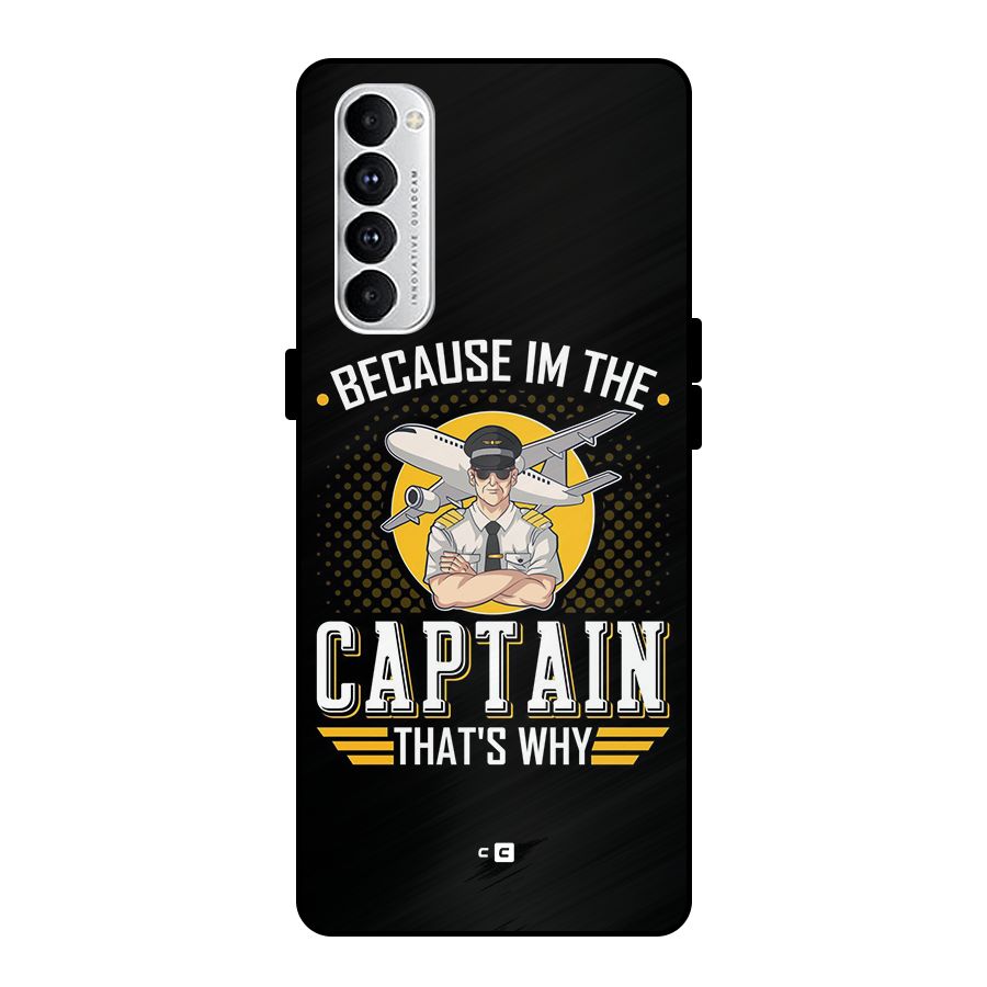 I M Captain Metal Back Case for Oppo Reno4 Pro