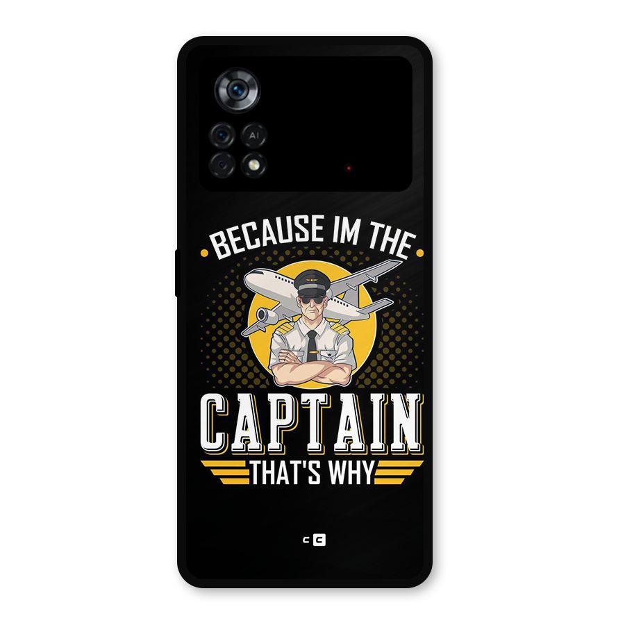 I M Captain Metal Back Case for Poco X4 Pro 5G