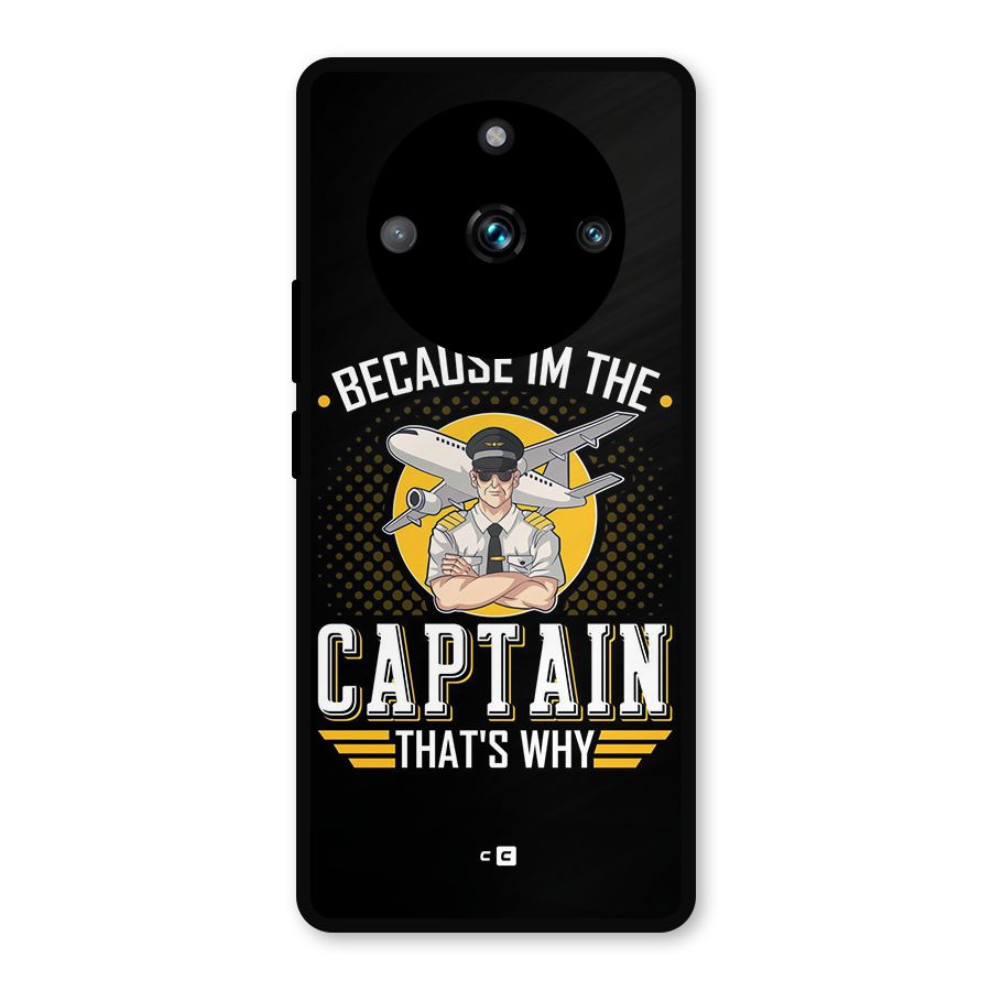 I M Captain Metal Back Case for Realme 11 Pro Plus