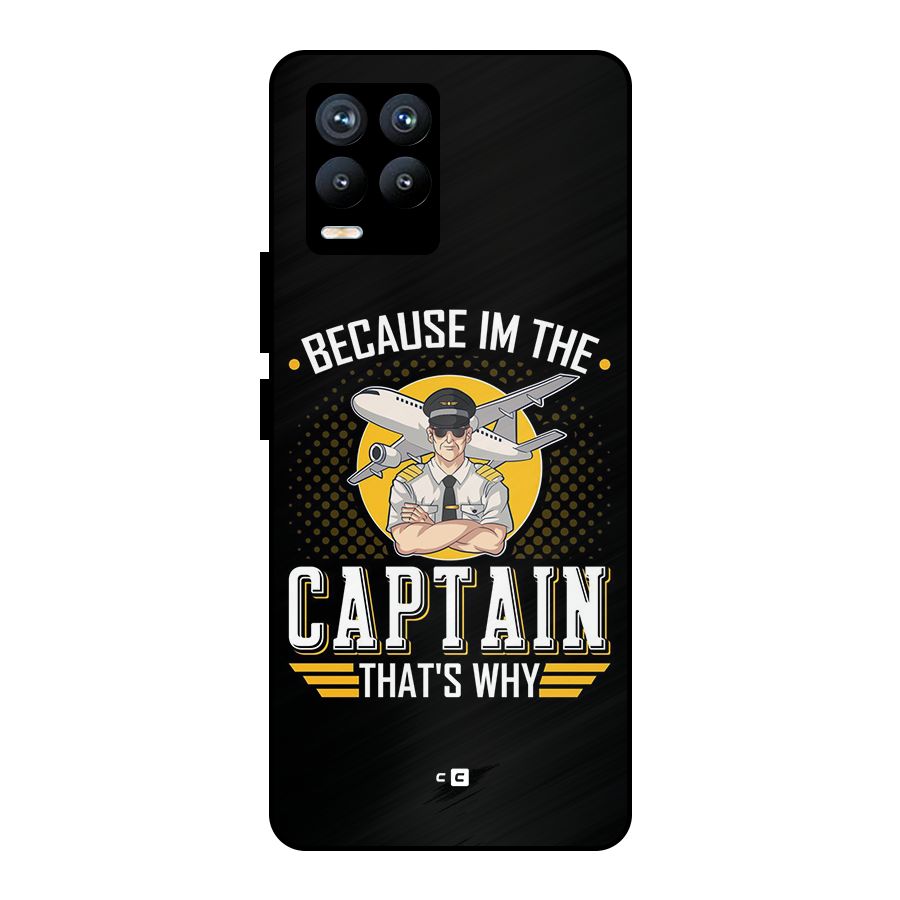 I M Captain Metal Back Case for Realme 8 Pro