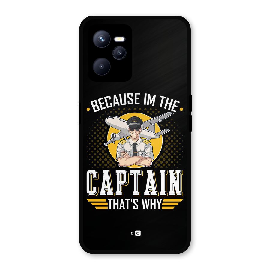 I M Captain Metal Back Case for Realme C35