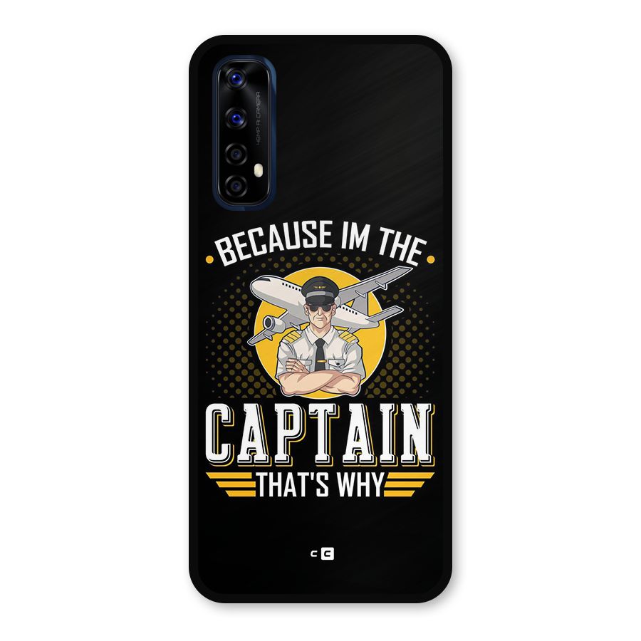 I M Captain Metal Back Case for Realme Narzo 20 Pro