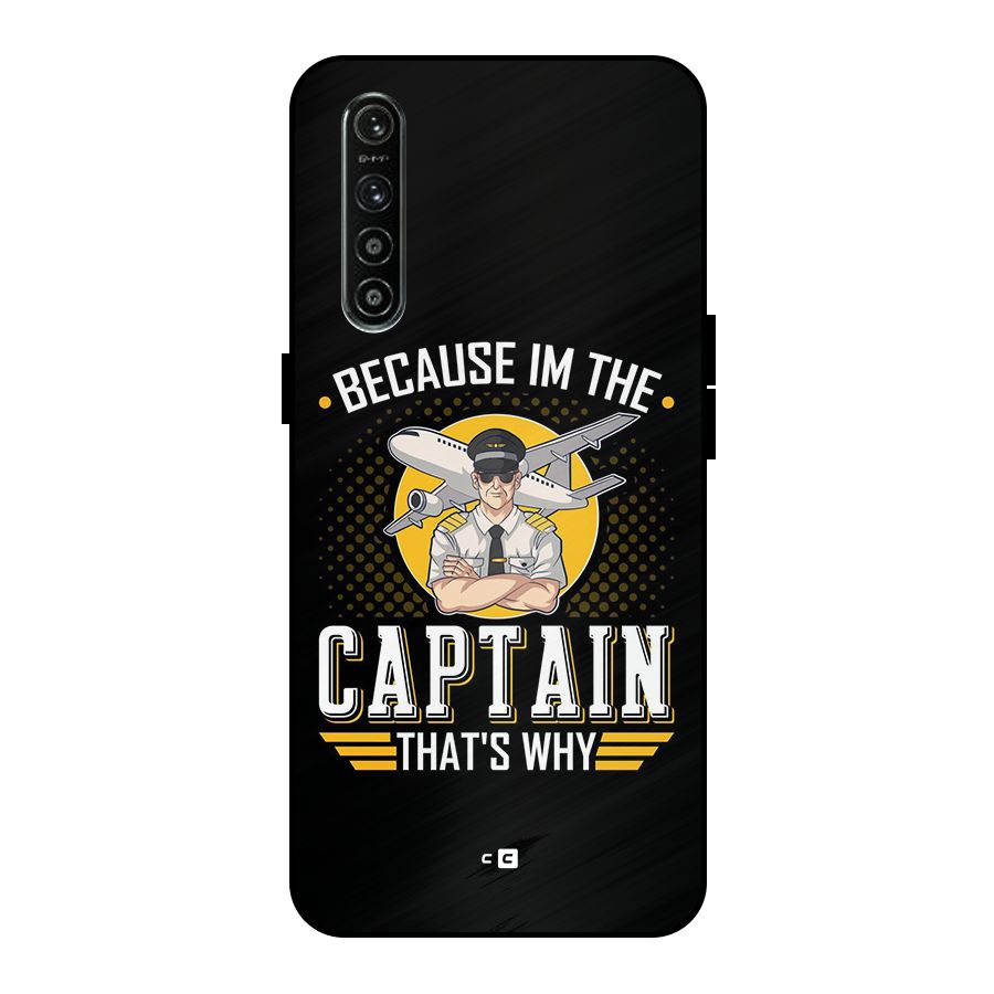 I M Captain Metal Back Case for Realme XT