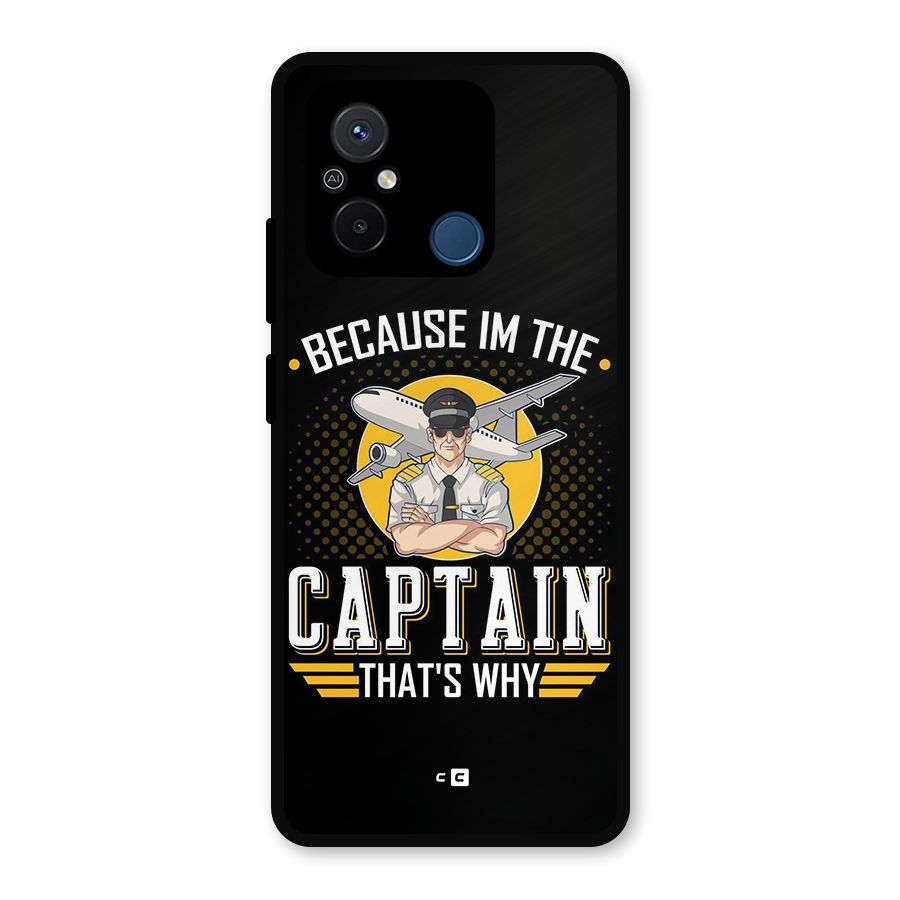 I M Captain Metal Back Case for Redmi 12C
