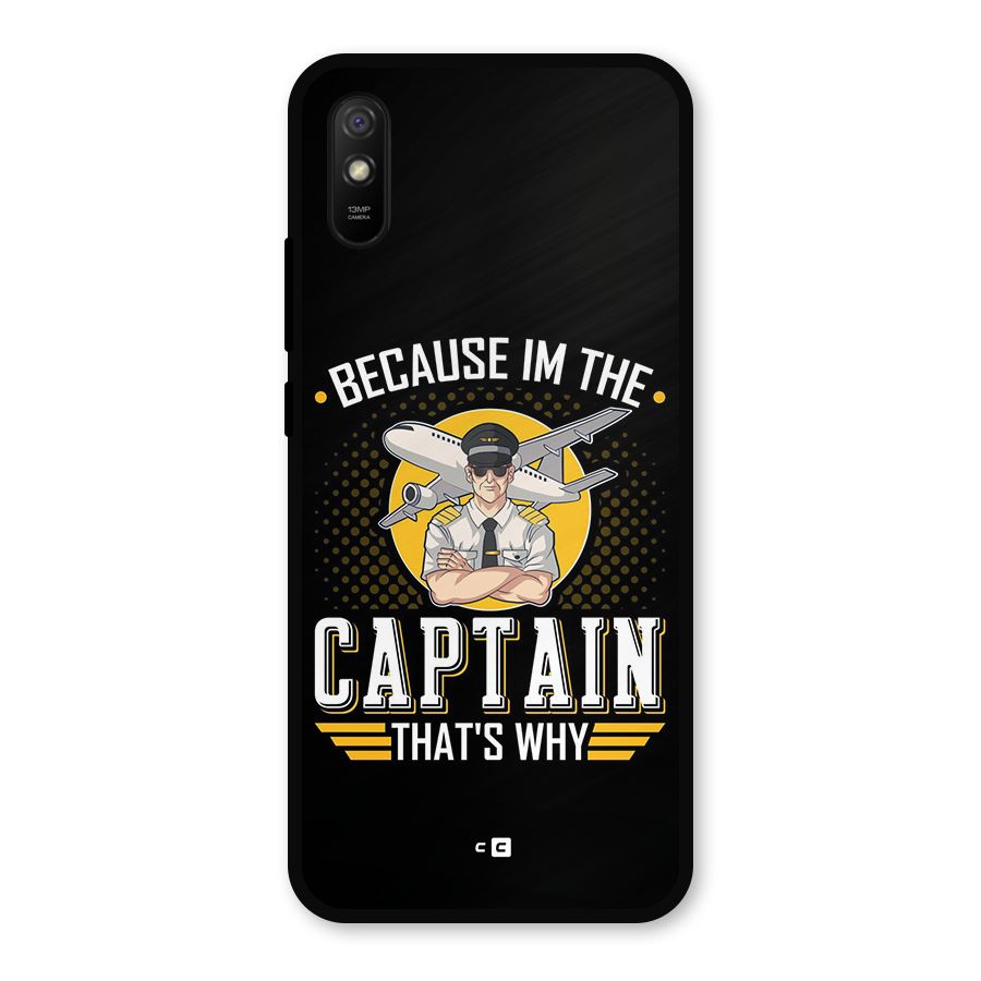 I M Captain Metal Back Case for Redmi 9i