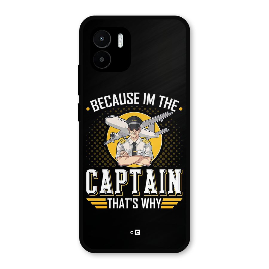 I M Captain Metal Back Case for Redmi A1
