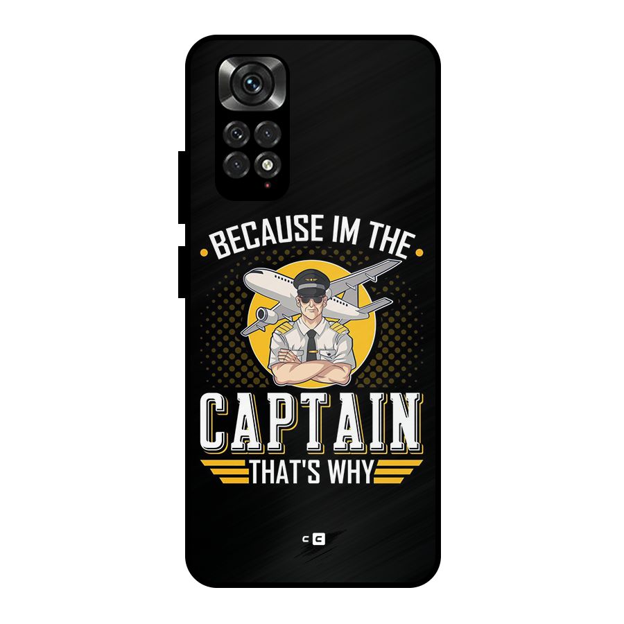 I M Captain Metal Back Case for Redmi Note 11 Pro