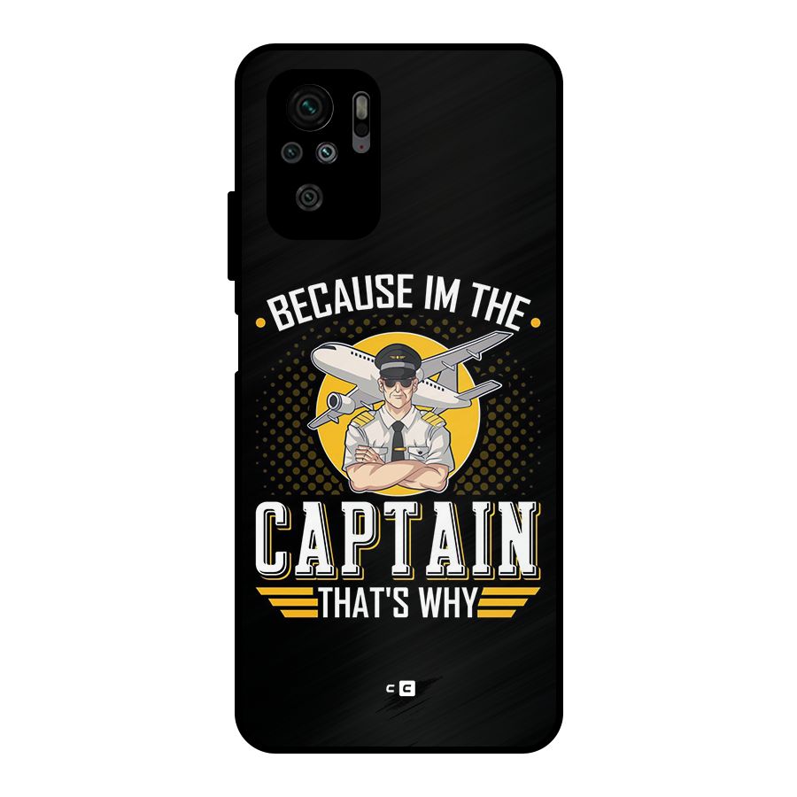 I M Captain Metal Back Case for Redmi Note 11 SE