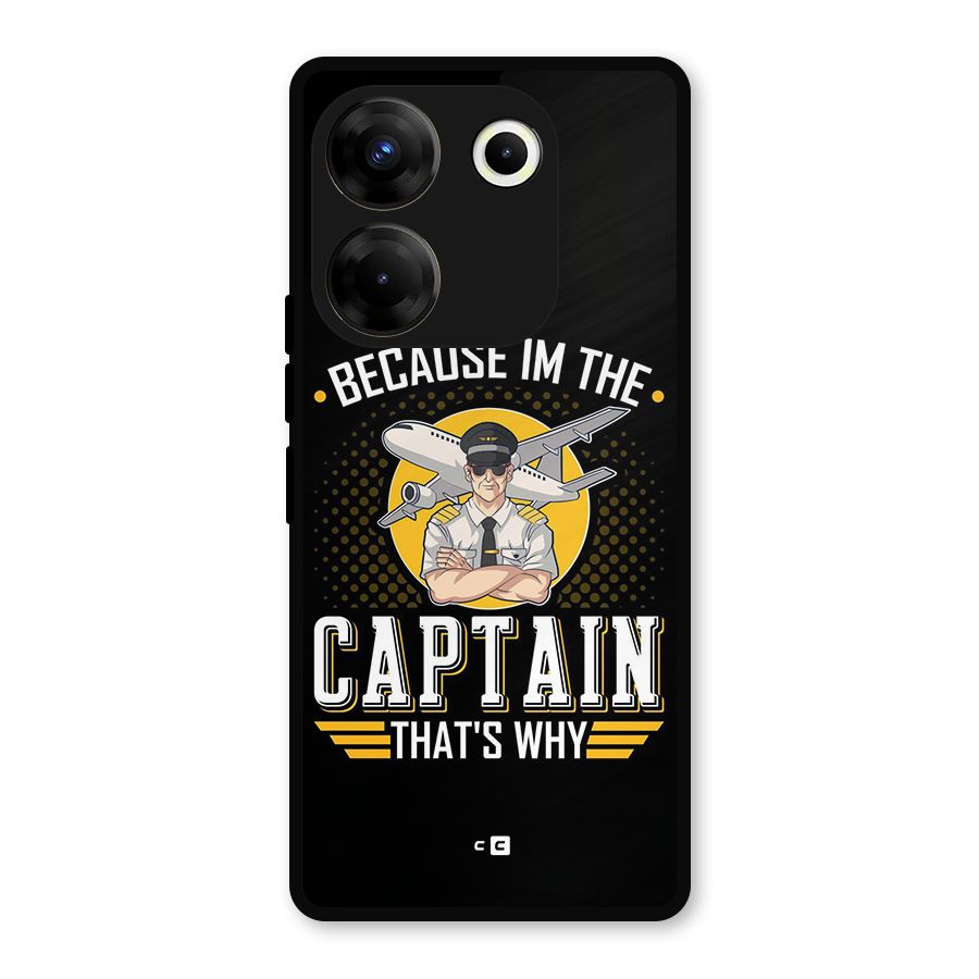I M Captain Metal Back Case for Tecno Camon 20 Pro