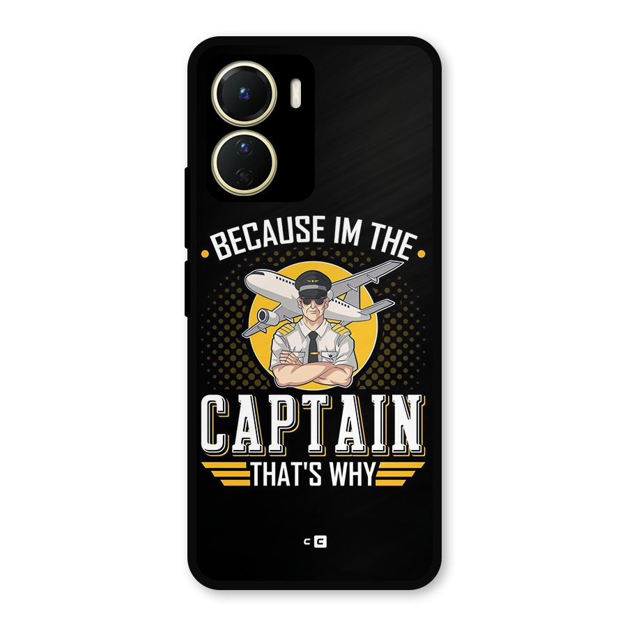 I M Captain Metal Back Case for Vivo T2x