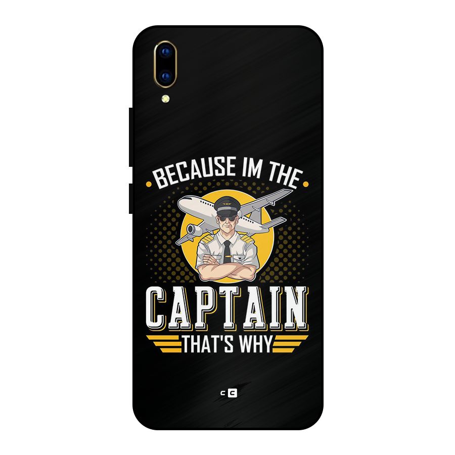 I M Captain Metal Back Case for Vivo V11 Pro
