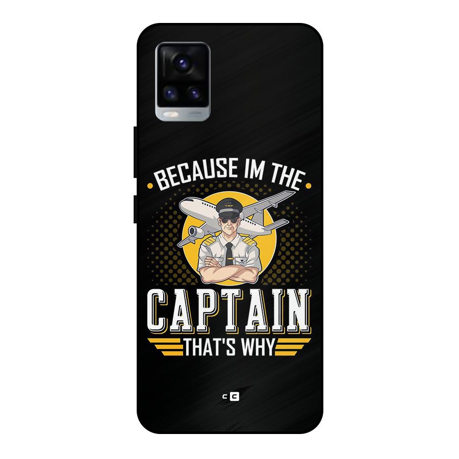 I M Captain Metal Back Case for Vivo V20 2021