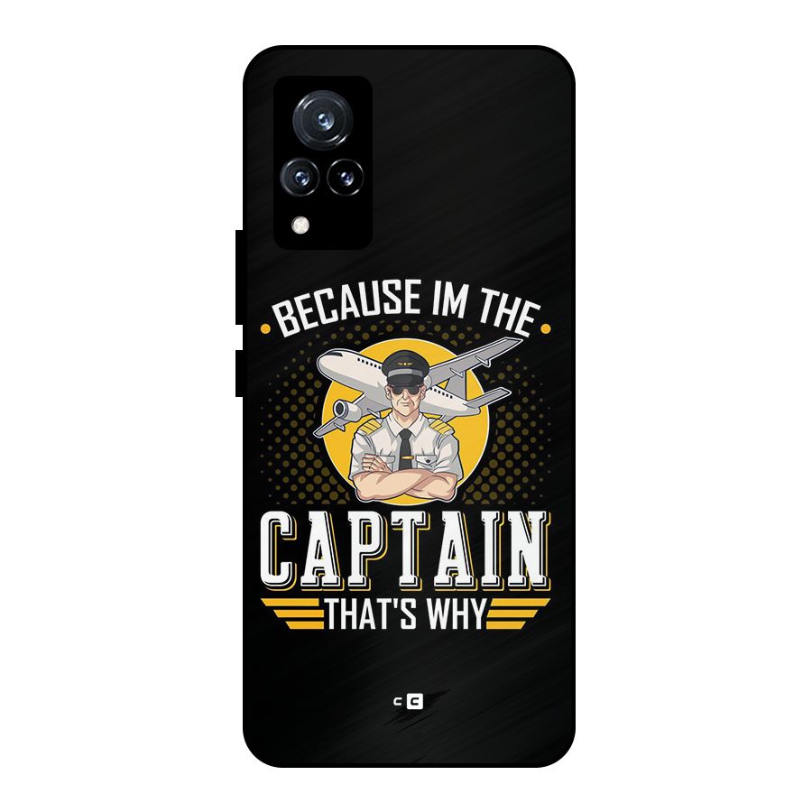 I M Captain Metal Back Case for Vivo V21 5G