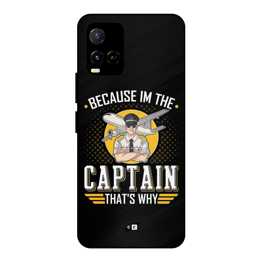 I M Captain Metal Back Case for Vivo Y21