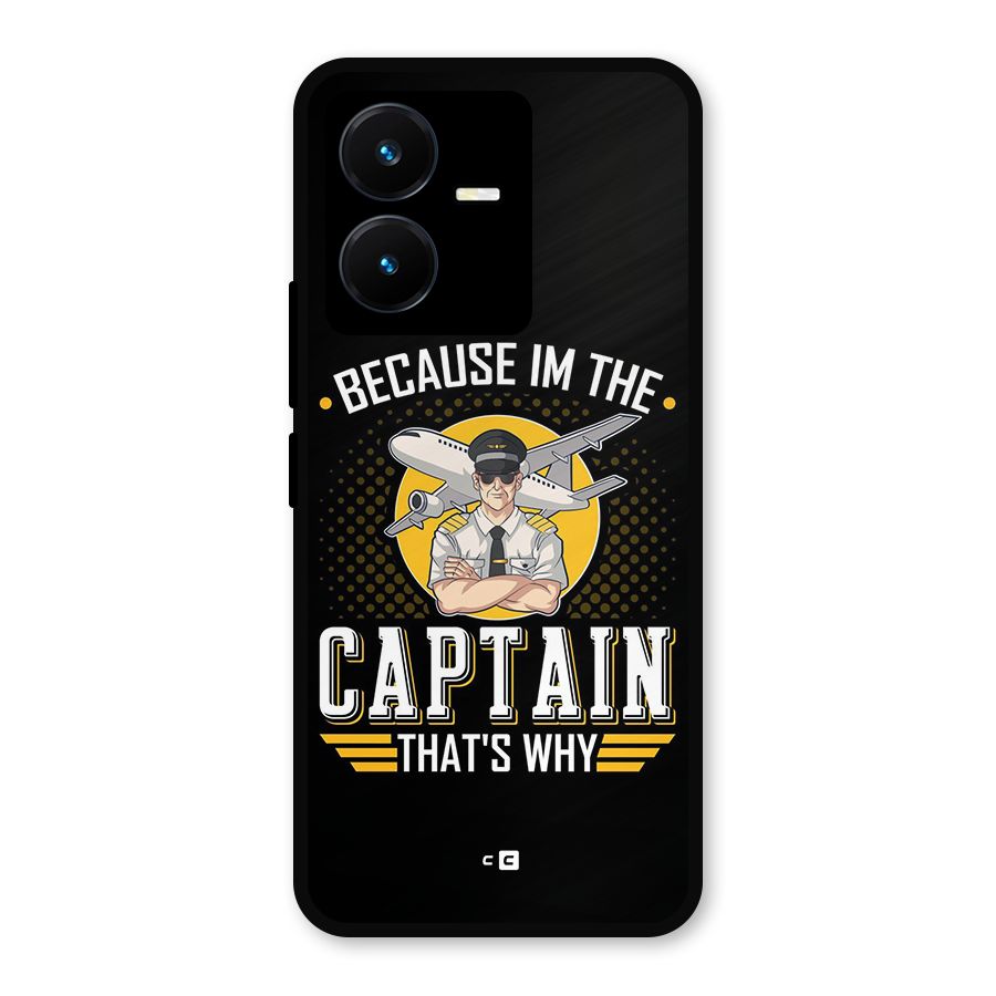 I M Captain Metal Back Case for Vivo Y22