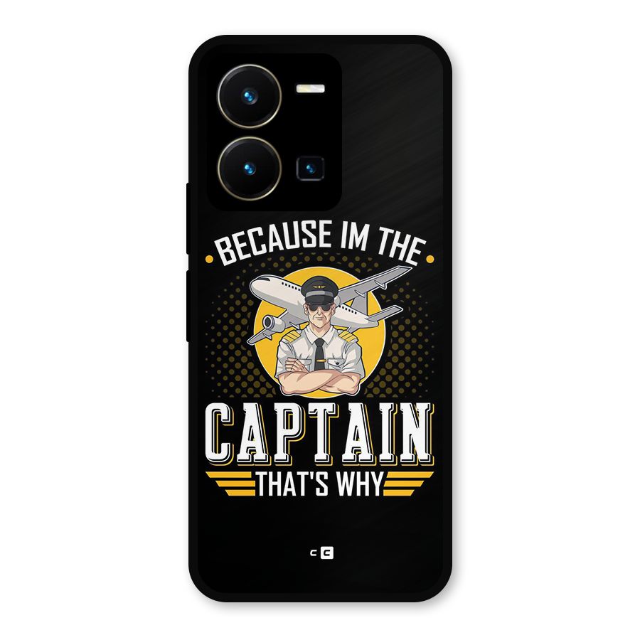 I M Captain Metal Back Case for Vivo Y35