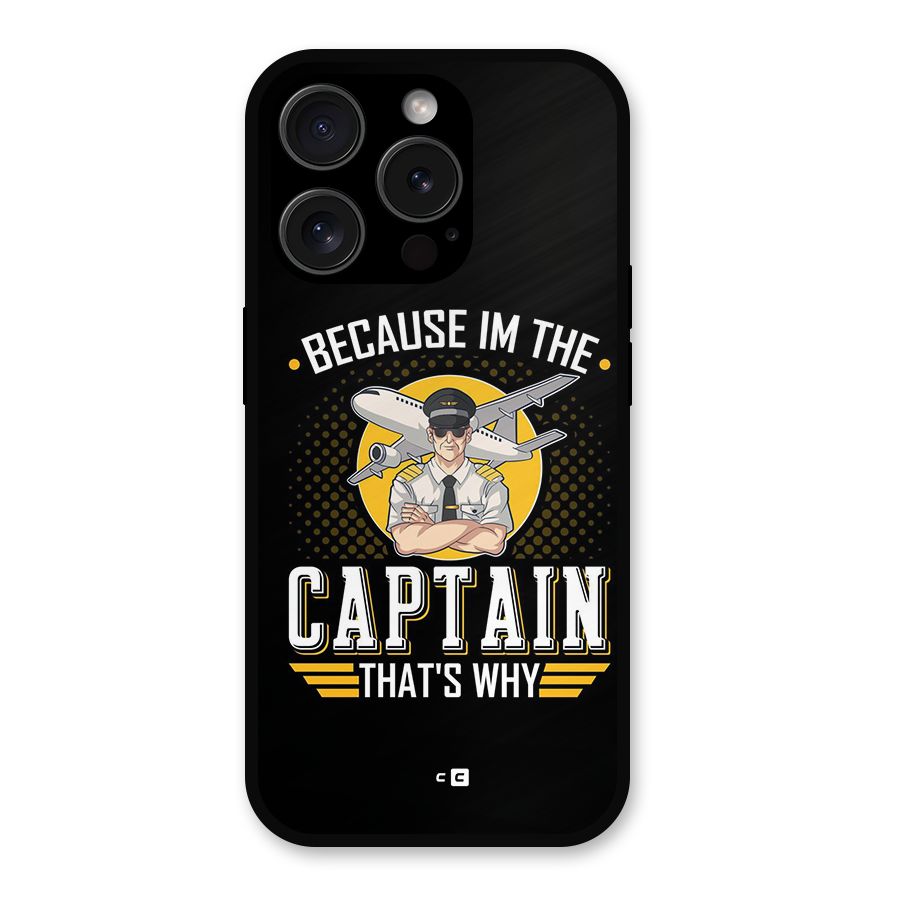 I M Captain Metal Back Case for iPhone 15 Pro