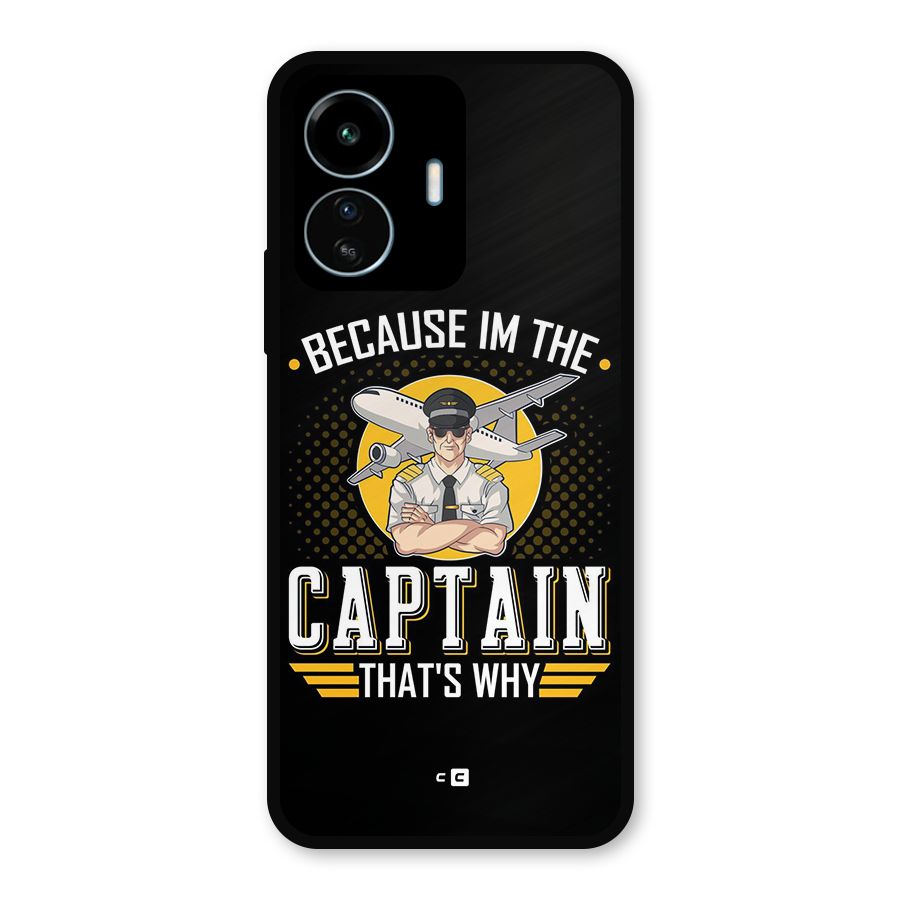 I M Captain Metal Back Case for vivo iQOO Z6 Lite 5G