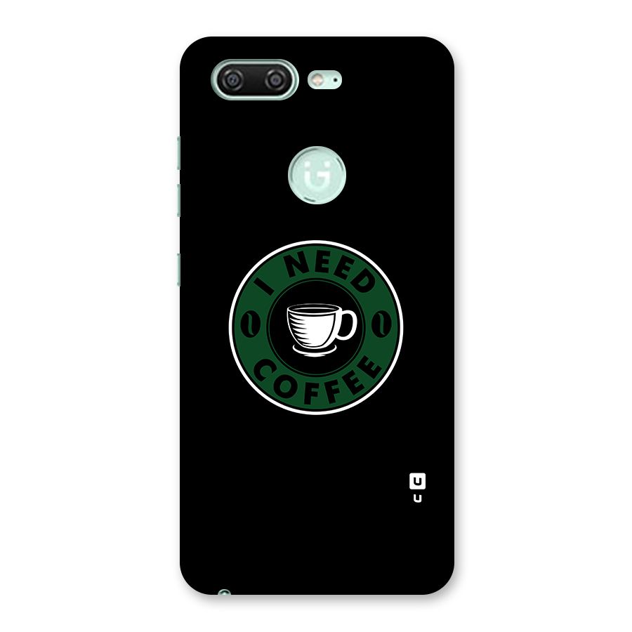 I Need Coffee Classic Back Case for Gionee S10