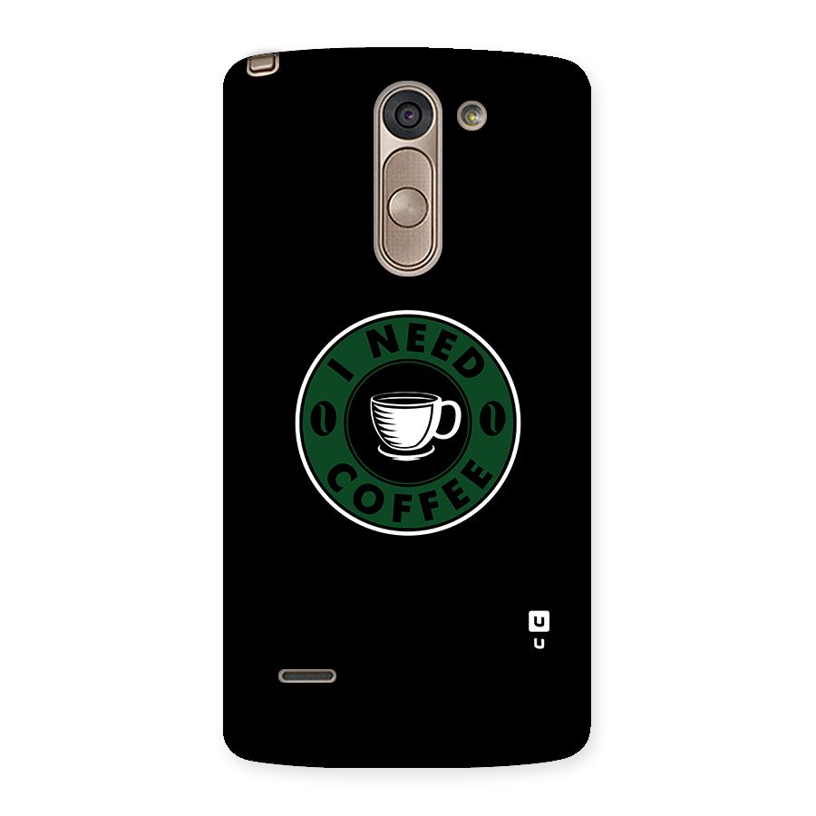 I Need Coffee Classic Back Case for LG G3 Stylus