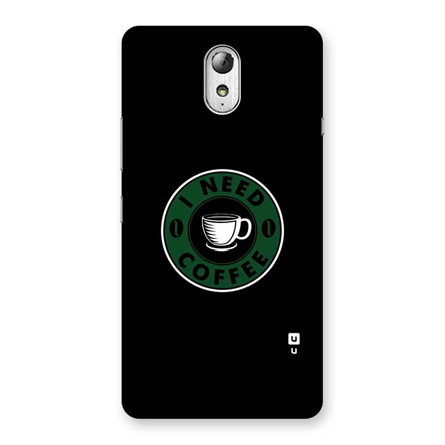 I Need Coffee Classic Back Case for Lenovo Vibe P1M