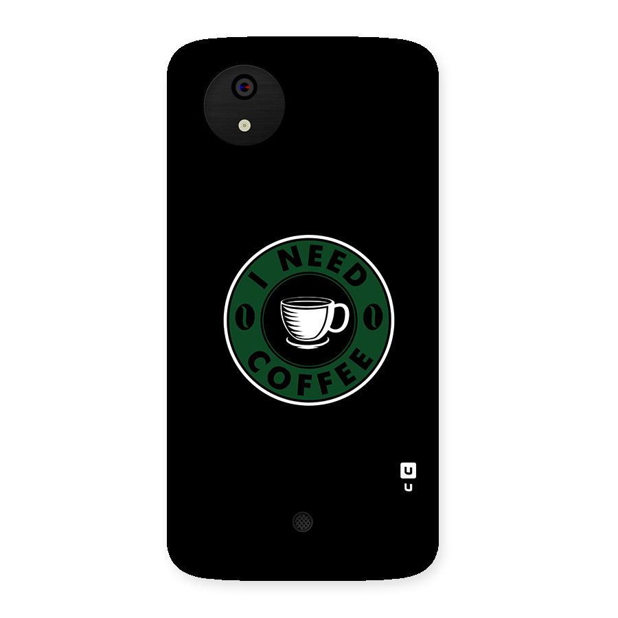 I Need Coffee Classic Back Case for Micromax Canvas A1