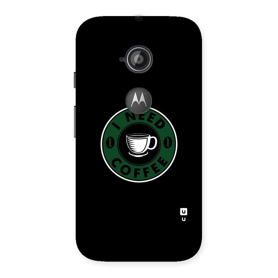 I Need Coffee Classic Back Case for Moto E 2nd Gen