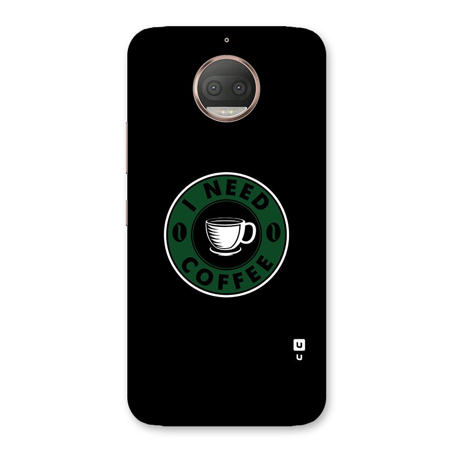 I Need Coffee Classic Back Case for Moto G5s Plus