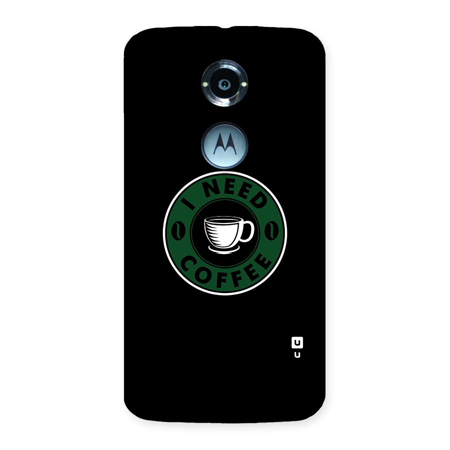 I Need Coffee Classic Back Case for Moto X 2nd Gen