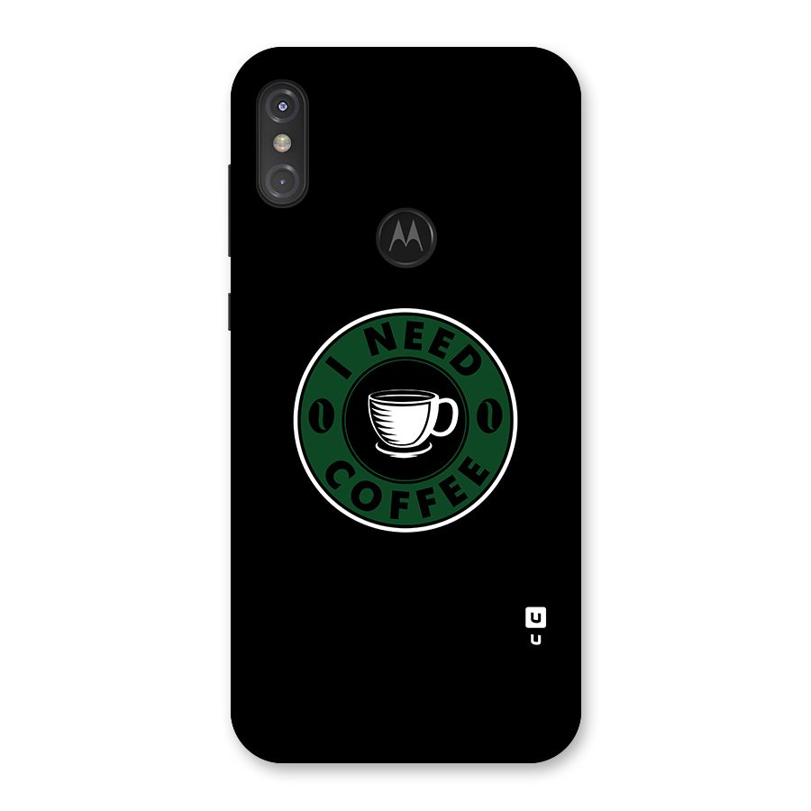 I Need Coffee Classic Back Case for Motorola One Power