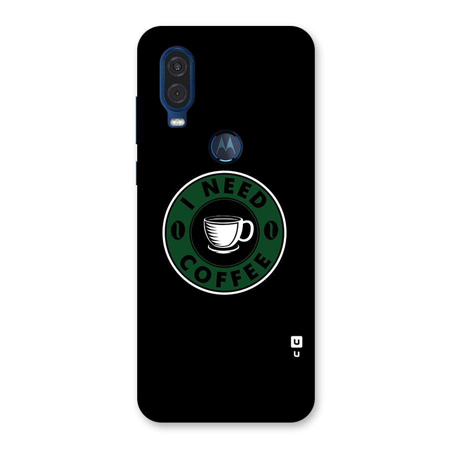 I Need Coffee Classic Back Case for Motorola One Vision