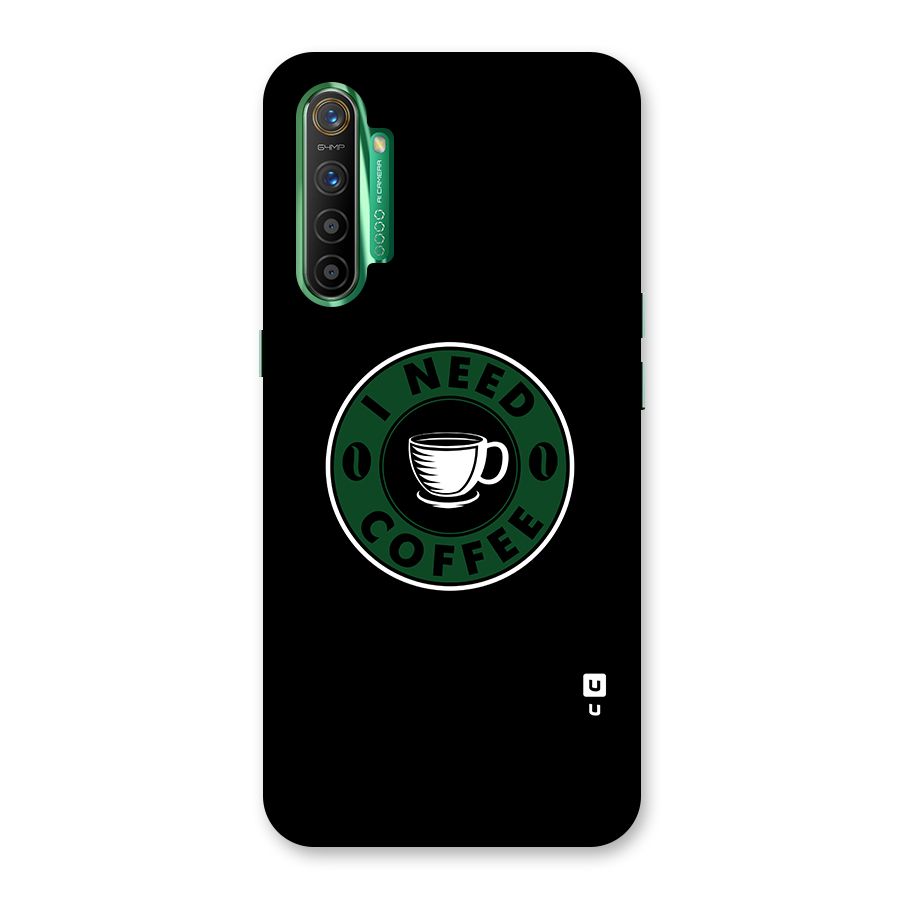 I Need Coffee Classic Glass Back Case for Realme X2