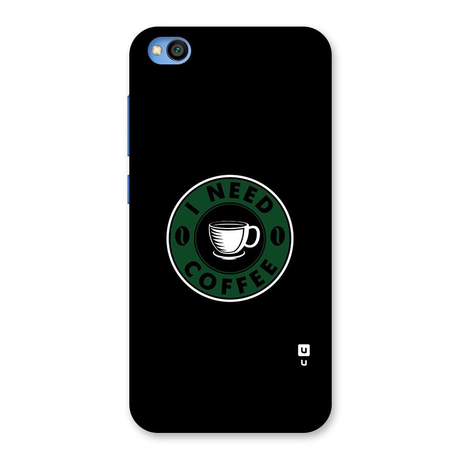 I Need Coffee Classic Back Case for Redmi Go