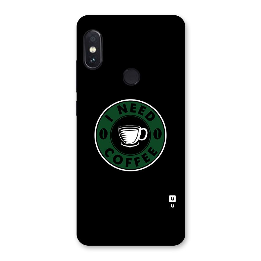 I Need Coffee Classic Glass Back Case for Redmi Note 5 Pro