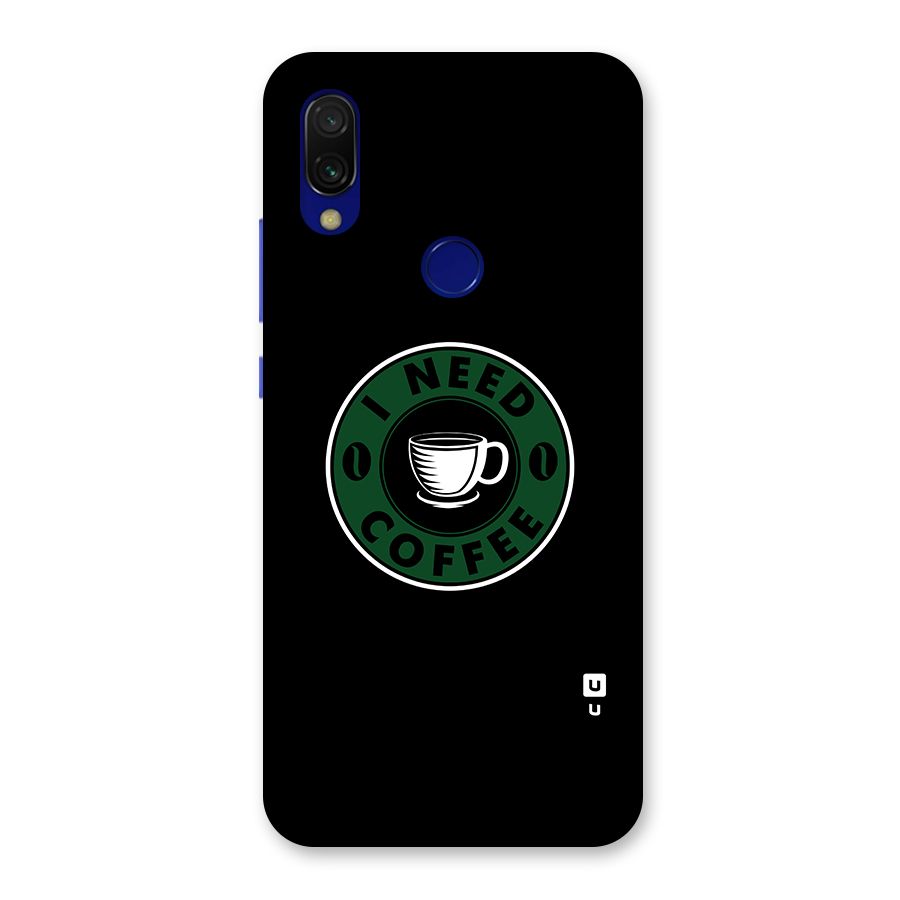 I Need Coffee Classic Back Case for Redmi Y3