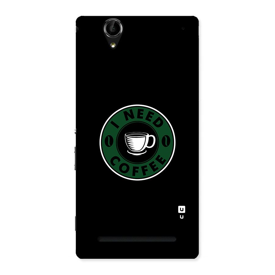 I Need Coffee Classic Back Case for Sony Xperia T2
