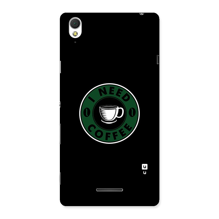 I Need Coffee Classic Back Case for Sony Xperia T3
