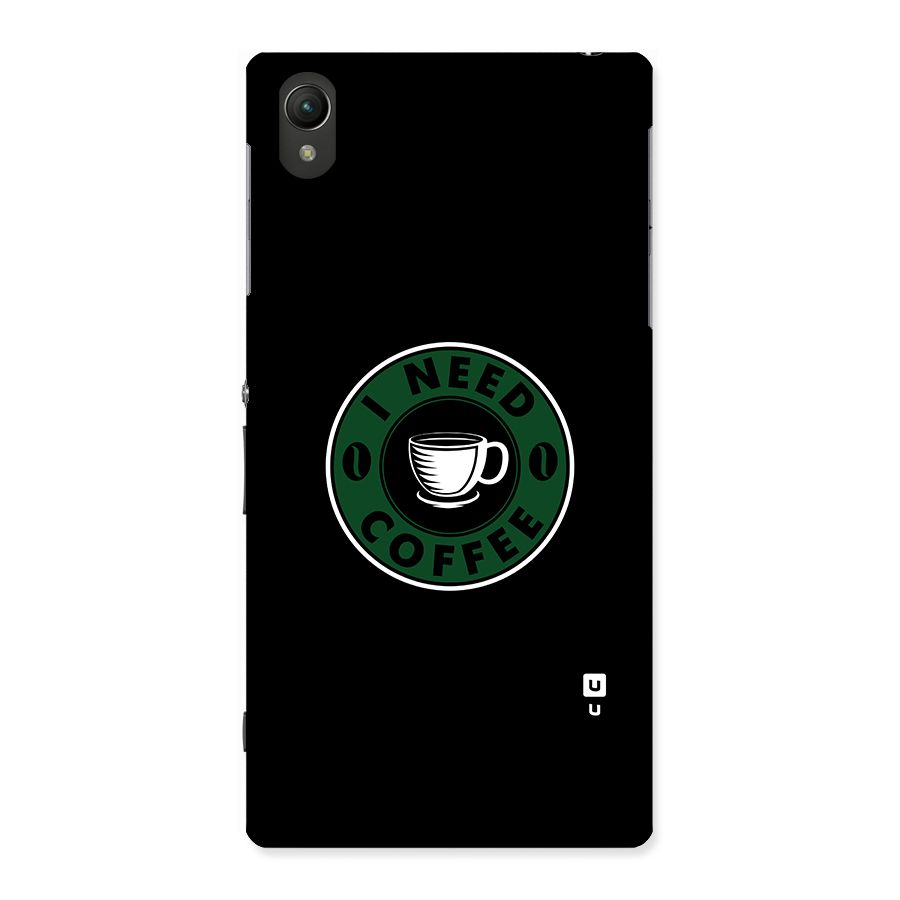 I Need Coffee Classic Back Case for Sony Xperia Z1