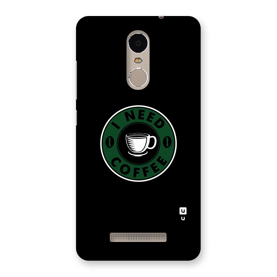 I Need Coffee Classic Back Case for Xiaomi Redmi Note 3