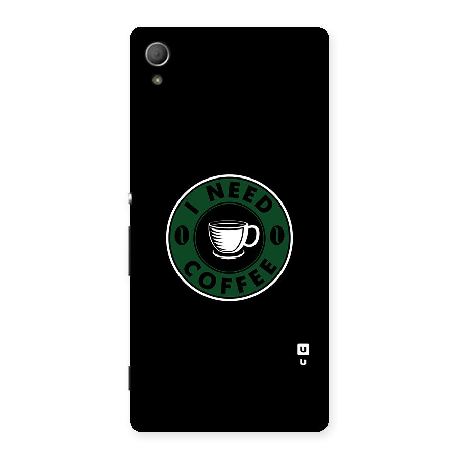 I Need Coffee Classic Back Case for Xperia Z3 Plus