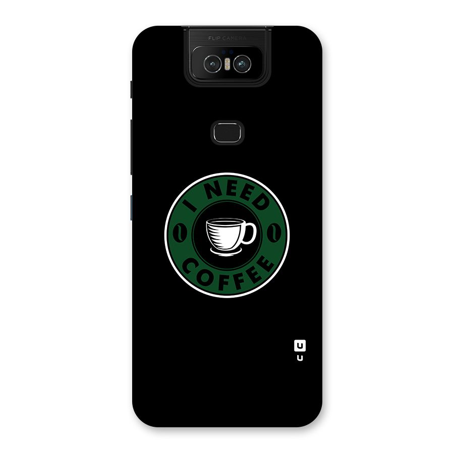 I Need Coffee Classic Back Case for Zenfone 6z