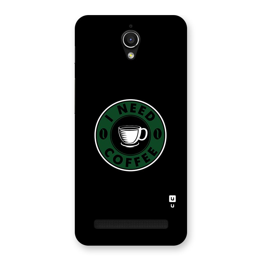 I Need Coffee Classic Back Case for Zenfone Go