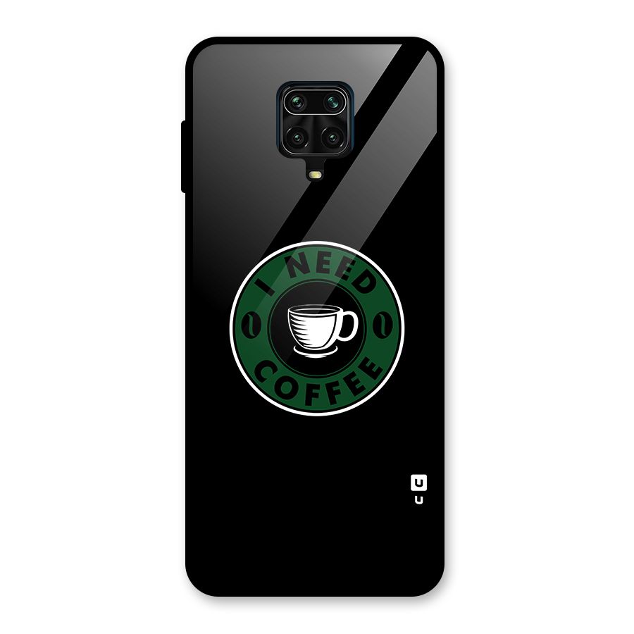 I Need Coffee Classic Glass Back Case for Poco M2 Pro