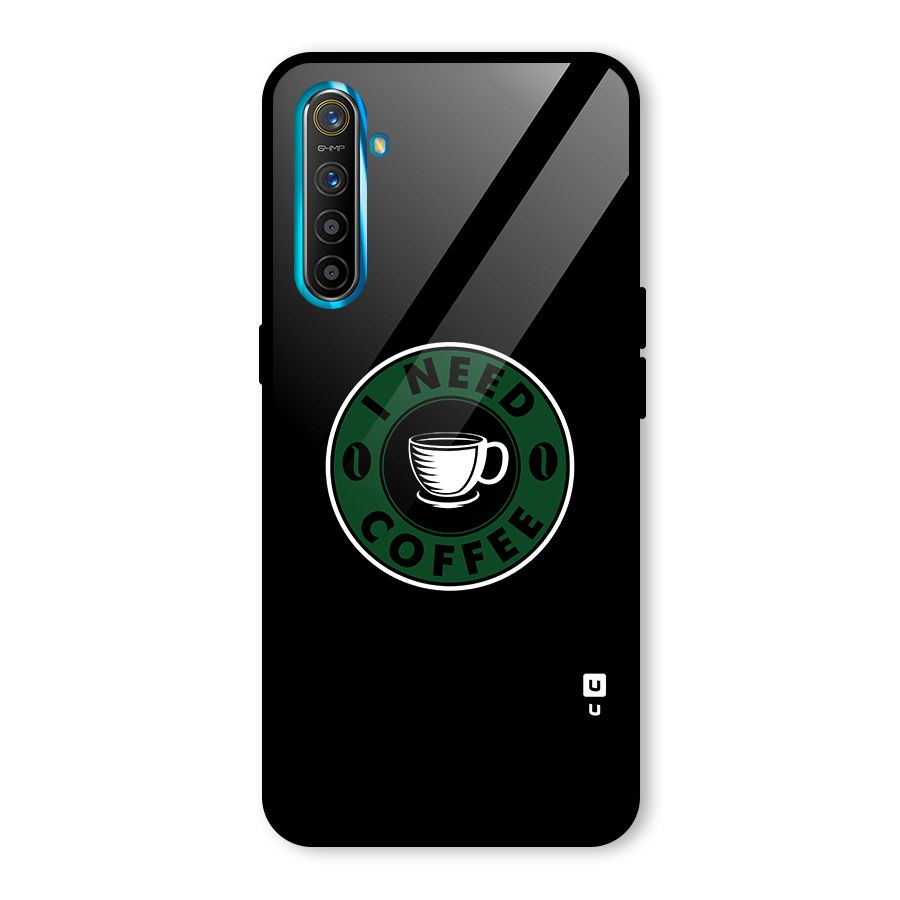 I Need Coffee Classic Glass Back Case for Realme X2