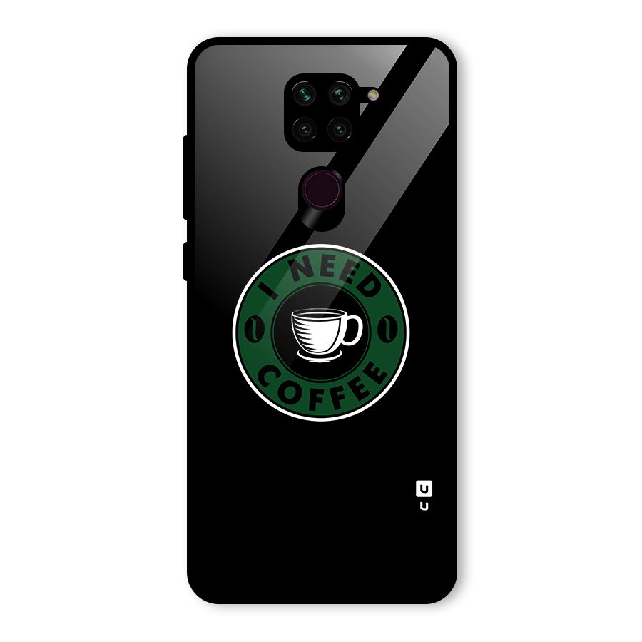 I Need Coffee Classic Glass Back Case for Redmi Note 9